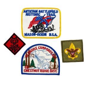 BSA Boy Scouts of America patches vintage st of four